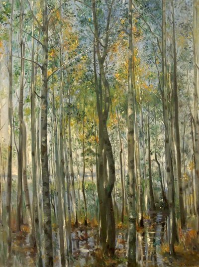 Un bosque. Inundaciones en el lago Starnberg de Lovis Corinth