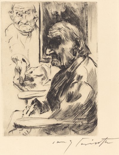 Hombre viejo de Lovis Corinth