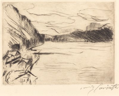 En el Walchensee, 1923 de Lovis Corinth