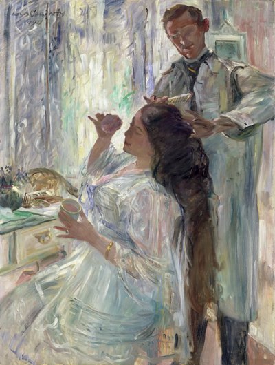 Charlotte Corinth en su tocador de Lovis Corinth
