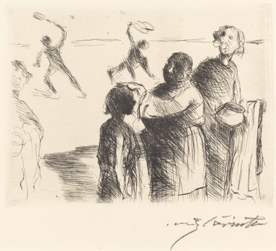 El Banquete de Trimalchio: pl. II, 1919 de Lovis Corinth