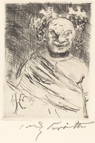 El Banquete de Trimalchio: pl. I de Lovis Corinth