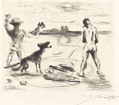 El banquete de Trimalchio: pl. VII de Lovis Corinth