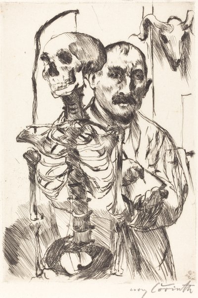 El artista y la muerte II de Lovis Corinth