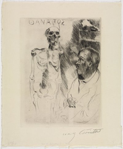 El artista y la muerte I de Lovis Corinth