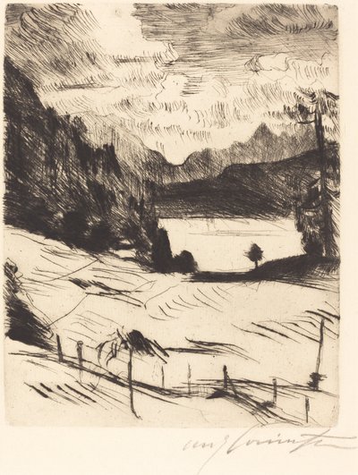 Der Walchensee, 1920 de Lovis Corinth