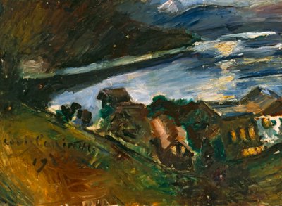 El Walchensee a la luz de la luna de Lovis Corinth