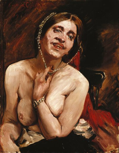 Desnudo femenino en el sillón de Lovis Corinth