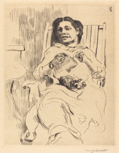 Mujer con costura, 1912 de Lovis Corinth