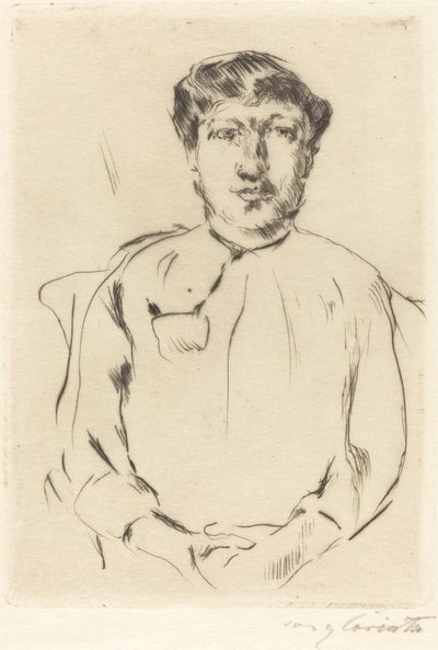 Retrato de una mujer de Lovis Corinth