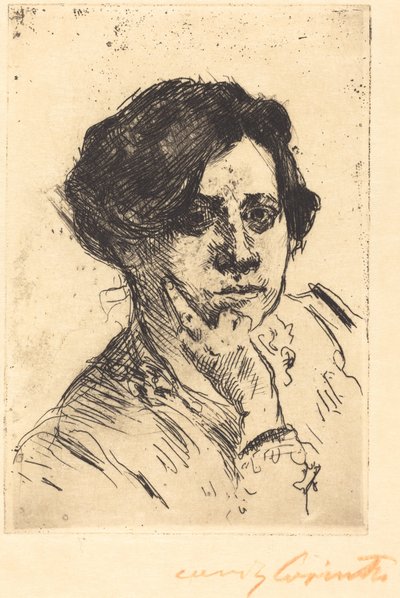 Cabeza de mujer de Lovis Corinth