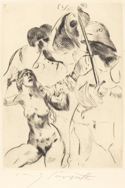 Rapto III de Lovis Corinth