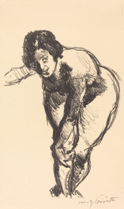 Desnudo inclinado hacia adelante de Lovis Corinth