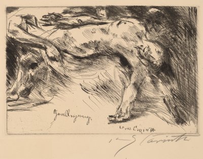 Grablegung Entierro, 1921-1922 de Lovis Corinth