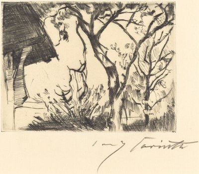 Esquina de una casa, 1918 de Lovis Corinth