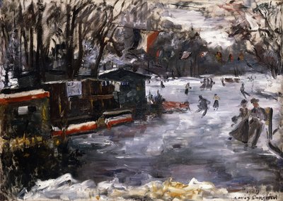 Pista de Patinaje sobre Hielo en el Tiergarten, Berlín, 1909 de Lovis Corinth