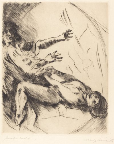 José y la esposa de Potifar I, 1914 de Lovis Corinth