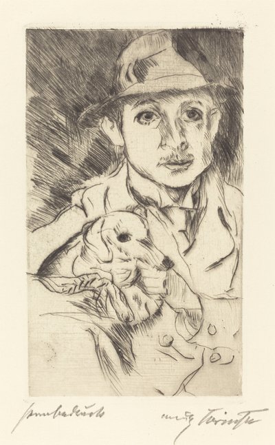 Niño con Perro de Lovis Corinth