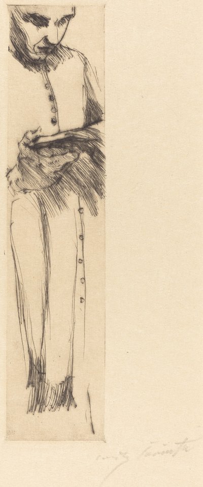 Sacerdote leyendo de Lovis Corinth