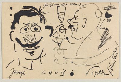 Lovis Corinth a Carl Strathmann: postal, matasellada el 10 de junio de 1903 de Lovis Corinth