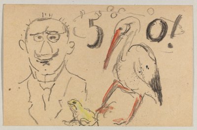 Lovis Corinth a Carl Strathmann: postal, matasellada el 11 de septiembre de 1916 de Lovis Corinth