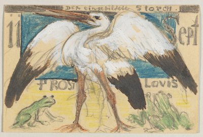 Lovis Corinth a Carl Strathmann: postal, matasellada el 12 de septiembre de 1905 de Lovis Corinth