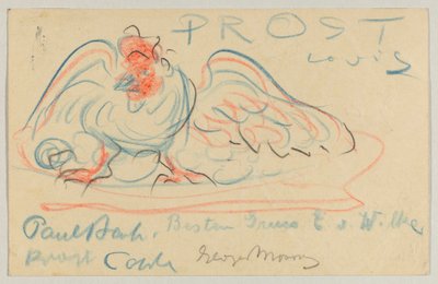 Lovis Corinth a Elly Strathmann: postal, matasellada el 19 de mayo de 1911 de Lovis Corinth