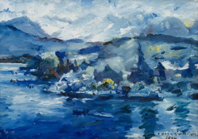 Lago de Lucerna por la tarde de Lovis Corinth