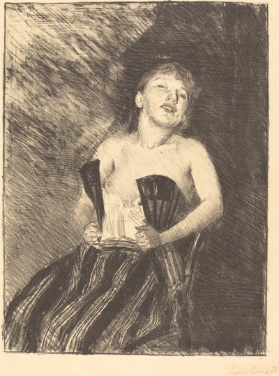 Chica en un Corsé de Lovis Corinth
