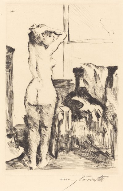 Estudio de un modelo de Lovis Corinth