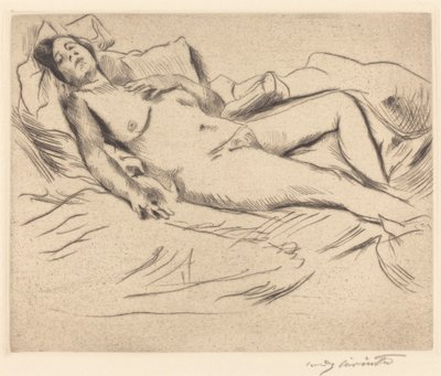 Mujer durmiendo de Lovis Corinth