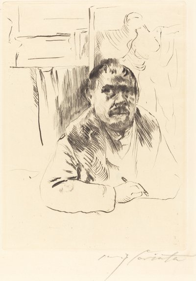 Autorretrato en un abrigo de piel, 1913 de Lovis Corinth