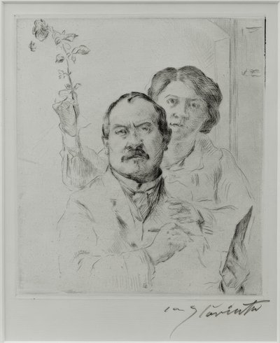 Autorretrato con su esposa Charlotte Berend-Corinth de Lovis Corinth