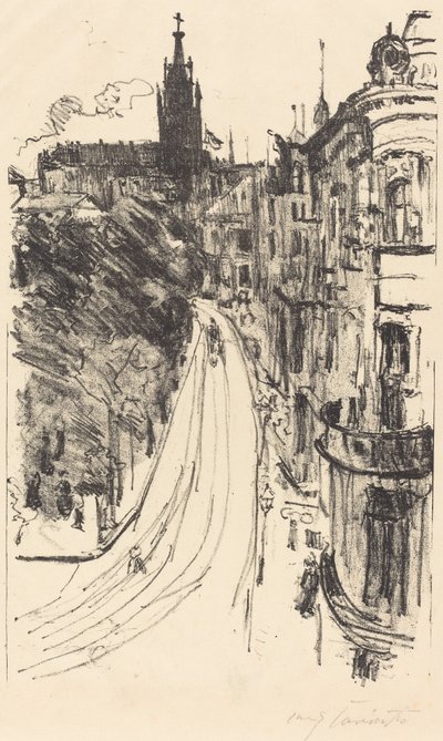 Calle en Königsberg de Lovis Corinth