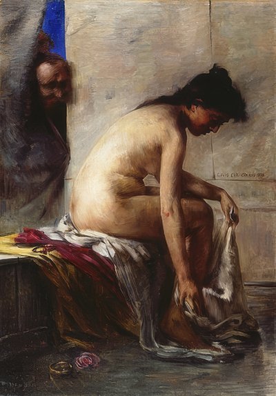 Susana en el baño. 1890 de Lovis Corinth