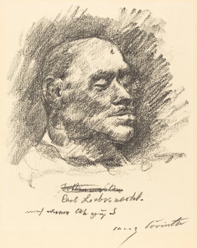 Máscara mortuoria de Liebknecht, 1920 de Lovis Corinth
