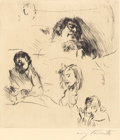 Verschiedene Bilnisstudien de Lovis Corinth