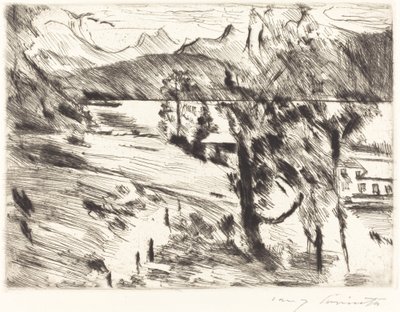 Walchensee landschaft, 1919 de Lovis Corinth