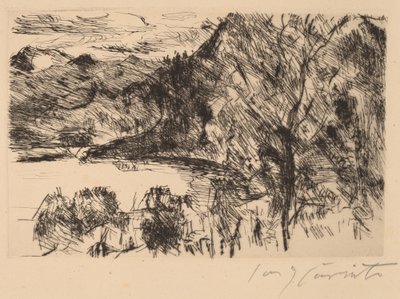 Walchensee con Jochberg de Lovis Corinth