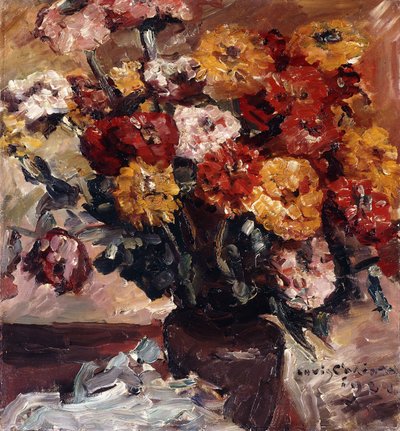Zinnias de Lovis Corinth