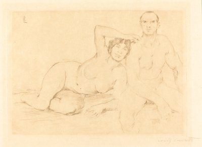 Dos personas desnudas, 1908 de Lovis Corinth