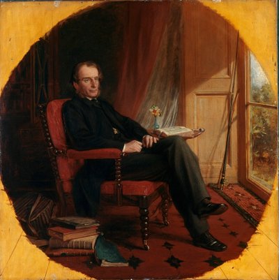 Retrato del escritor inglés Charles Kingsley (1819-1875) pintado por Lowes Cato Dickinson (1819-1908) 1862 de Lowes Cato Dickinson