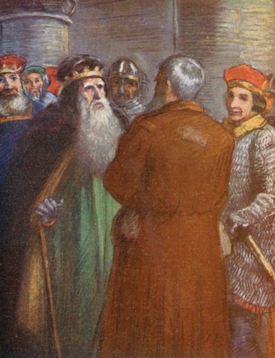 Ilustración para las historias de Guy de Warwick (litografía en color) de Lowes Dalbiac Luard