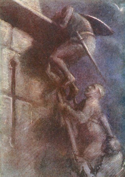 Ilustración para relatos de las Cruzadas (litografía en color) de Lowes Dalbiac Luard