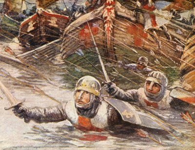 Ilustración para relatos de las Cruzadas (litografía en color) de Lowes Dalbiac Luard