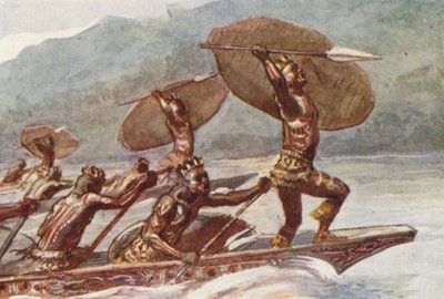 Ilustración de la vida de HM Stanley (litografía en color) de Lowes Dalbiac Luard