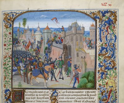 Sitio de Gante por Luis II de Male, ca. 1470-1475 de Loyset Liedet