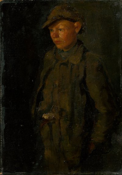 Niño de pie de Laszlo Mednyanszky
