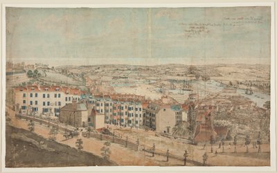Boceto preparatorio para Vista de Granby Hill, Clifton, desde el oeste de Lt.Col.William Booth