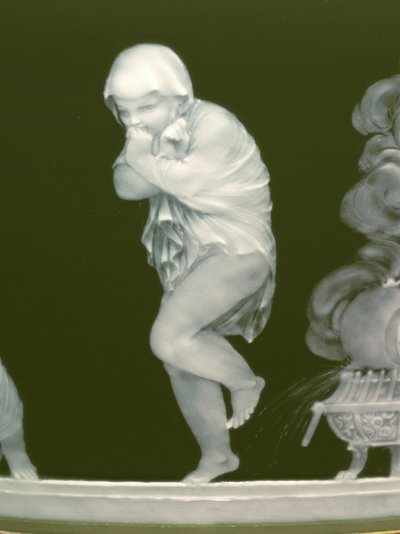 Detalle de un par de jarrones, 